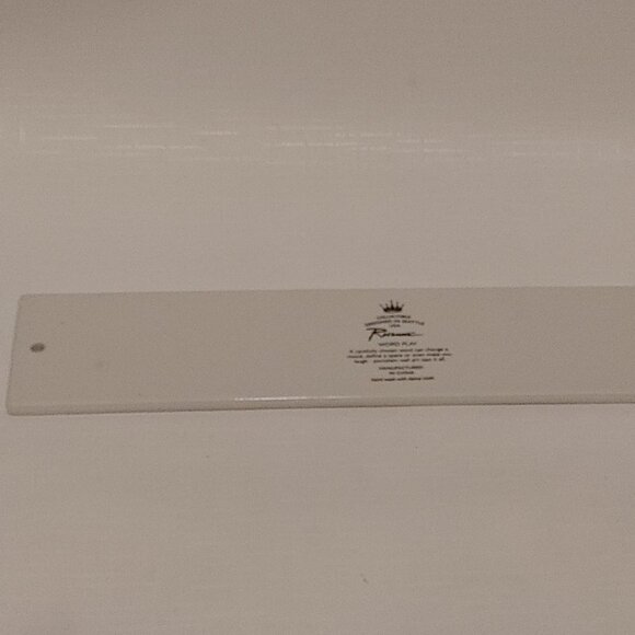 ROSANNA Word Play Monsieur Porcelain Wall Sign BNWT Barber Shop Man Cave French - Picture 7 of 7